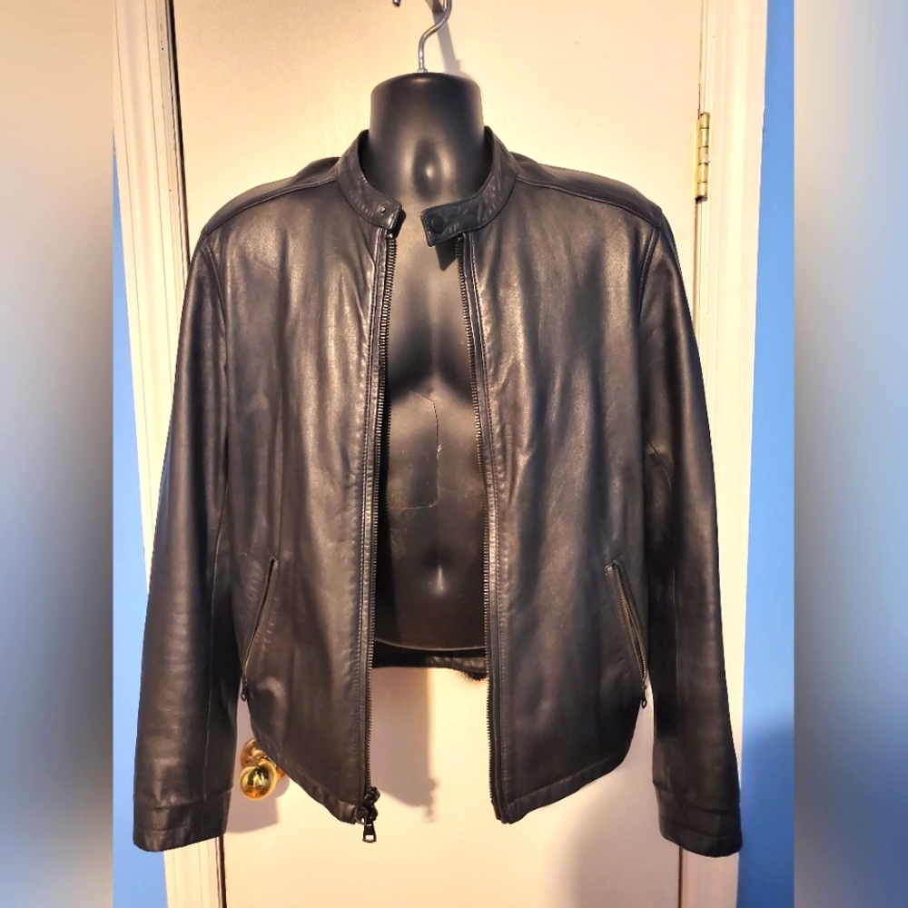 Theory Moto Leather Jacket M